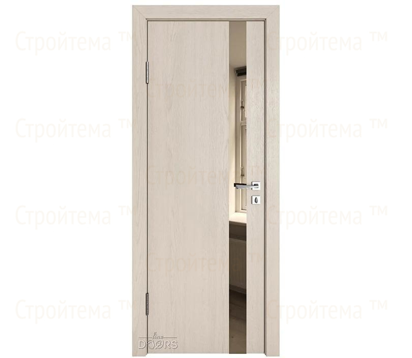Дверь межкомнатная Линия дверей DO-507 (ДО-507) Ясень капучино/зеркало Бронза