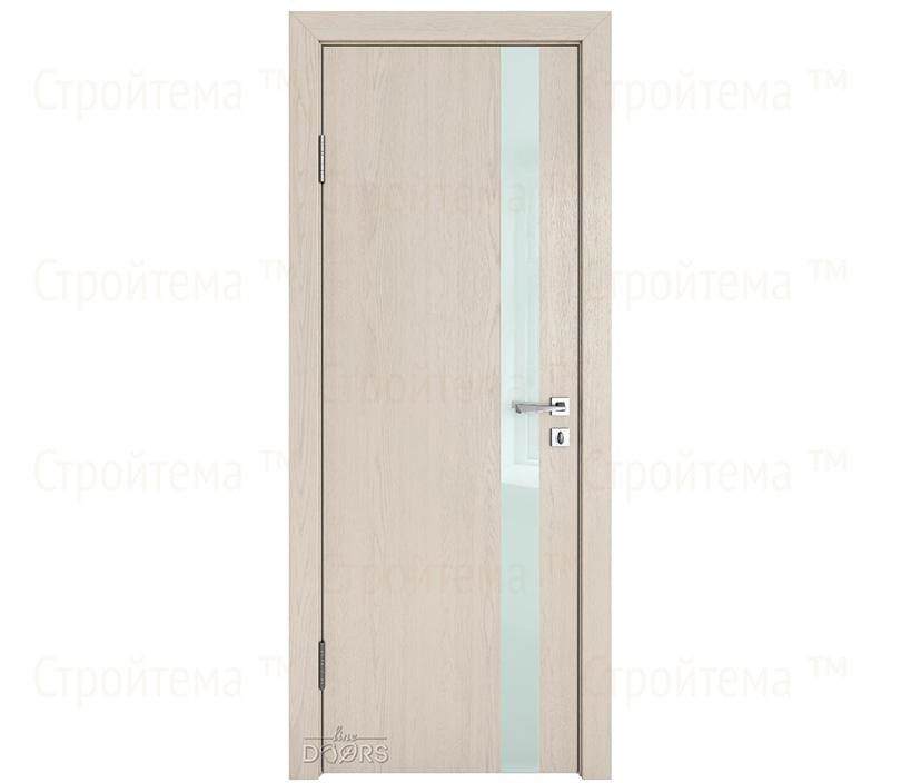 Дверь межкомнатная Линия дверей DO-507 (ДО-507) Ясень капучино/стекло Белое
