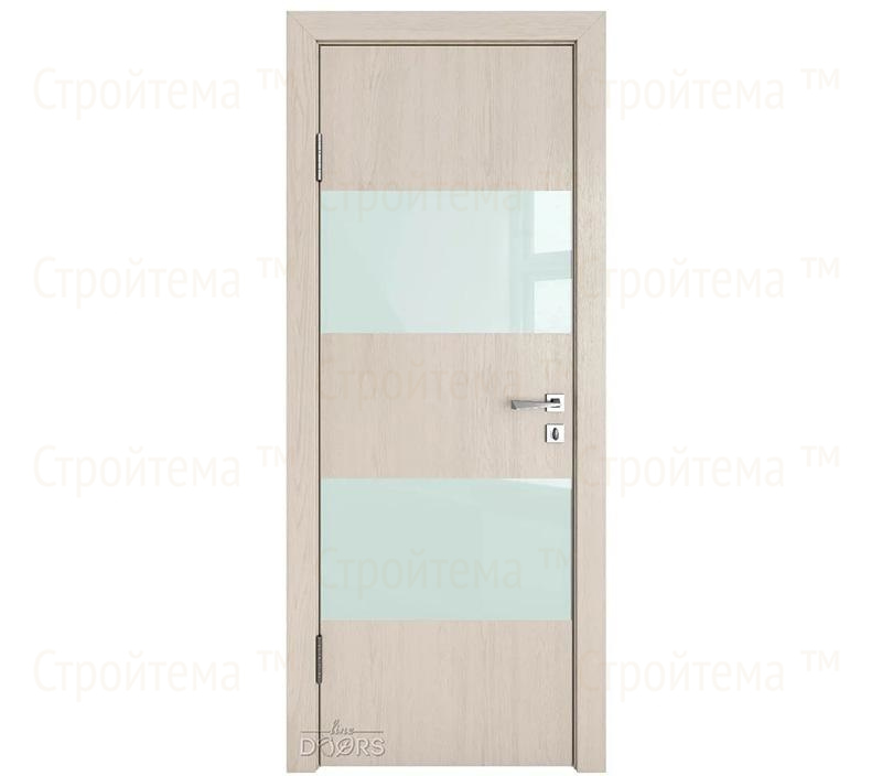 Дверь межкомнатная Линия дверей DO-508 (ДО-508) Ясень капучино/стекло Белое