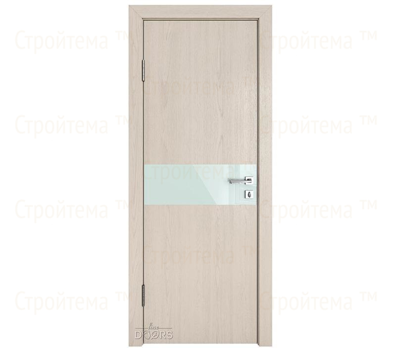 Дверь межкомнатная Линия дверей DO-509 (ДО-509) Ясень капучино/стекло Белое