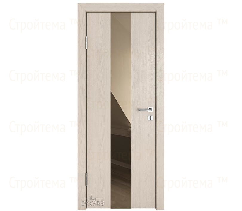 Дверь межкомнатная Линия дверей DO-510 (ДО-510) Ясень капучино/зеркало Бронза