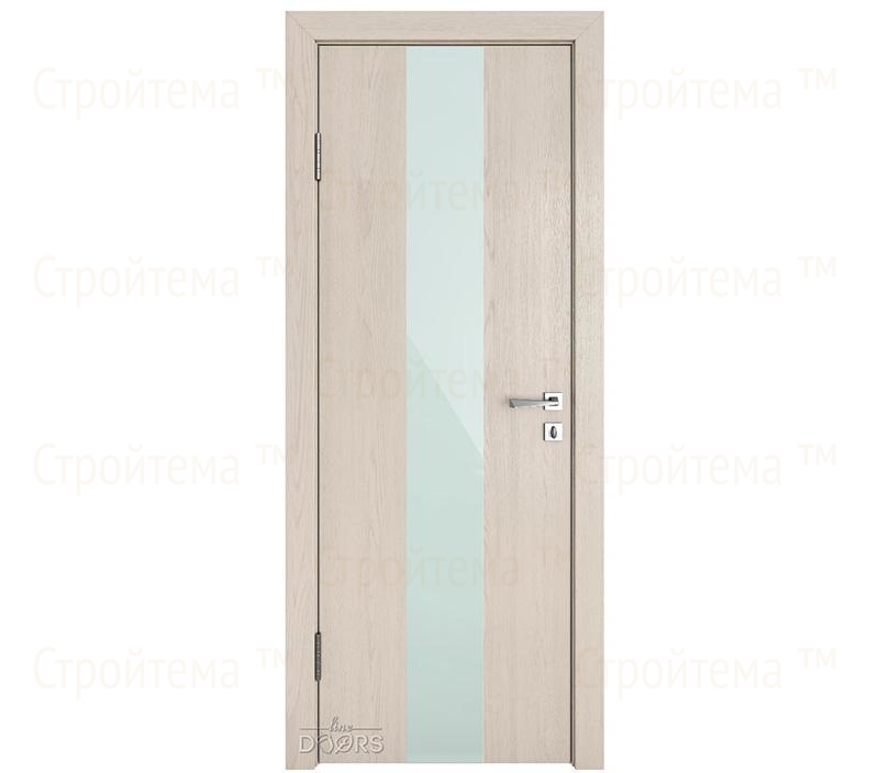 Дверь межкомнатная Линия дверей DO-510 (ДО-510) Ясень капучино/стекло Белое