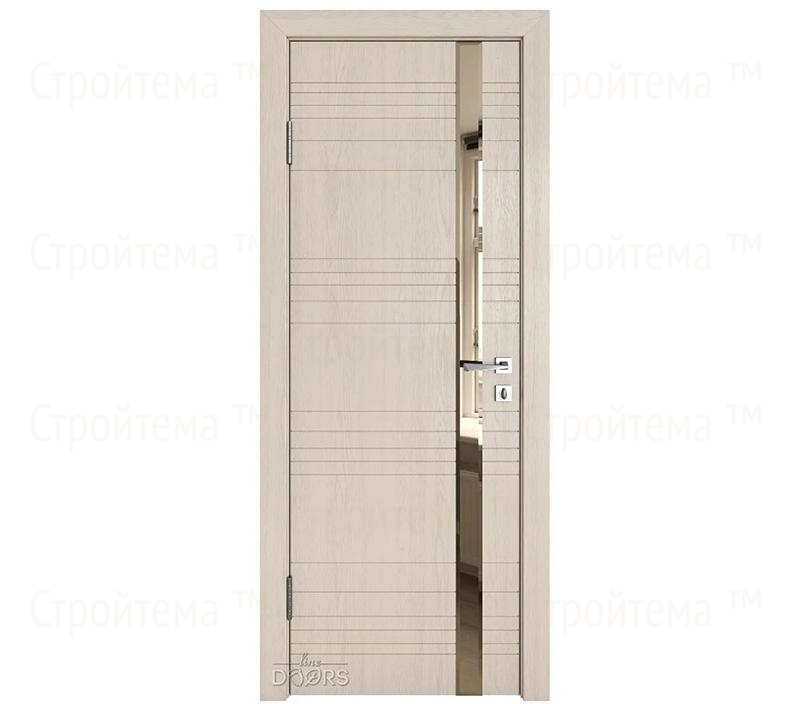 Дверь межкомнатная Линия дверей DO-514 (ДО-514) Ясень капучино/зеркало Бронза