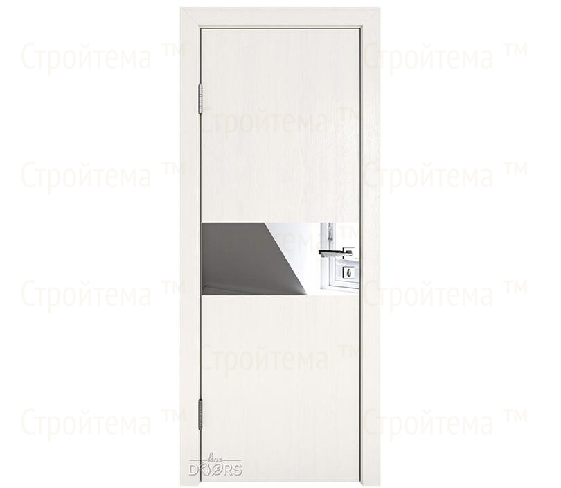 Дверь межкомнатная Линия дверей DO-501 (ДО-501) Белый ясень/Зеркало