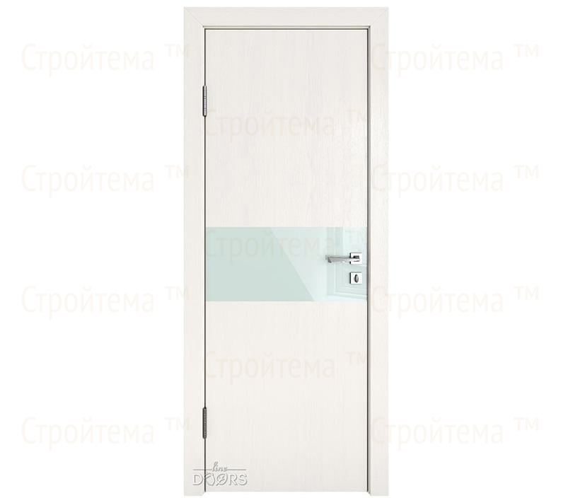 Дверь межкомнатная Линия дверей DO-501 (ДО-501) Белый ясень/стекло Белое