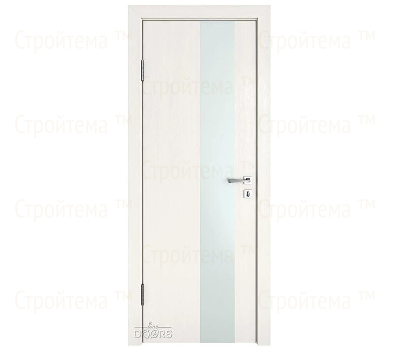 Дверь межкомнатная Линия дверей DO-504 (ДО-504) Белый ясень/Снег