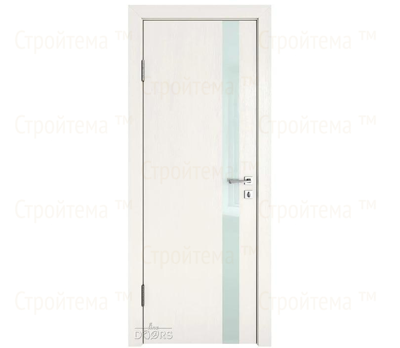 Дверь межкомнатная Линия дверей DO-507 (ДО-507) Белый ясень/стекло Белое