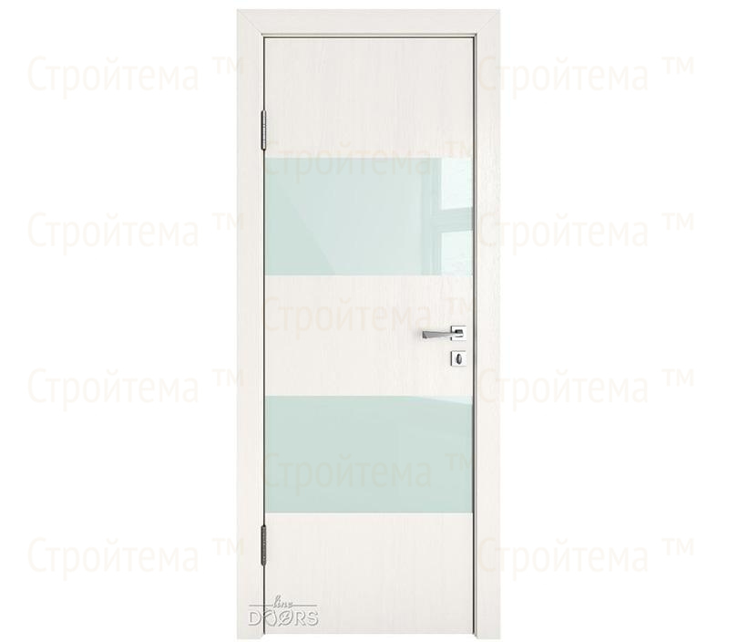 Дверь межкомнатная Линия дверей DO-508 (ДО-508) Белый ясень/стекло Белое