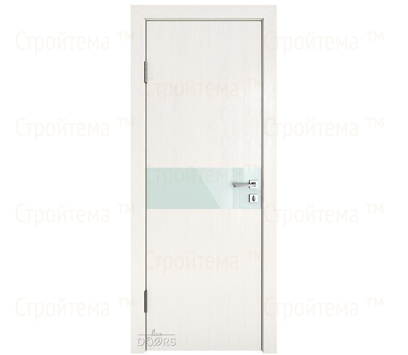 Дверь межкомнатная Линия дверей DO-509 (ДО-509) Белый ясень/стекло Белое