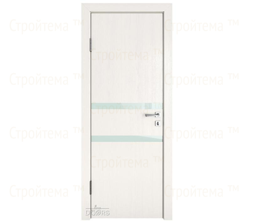 Дверь межкомнатная Линия дверей DO-513 (ДО-513) Белый ясень/стекло Белое