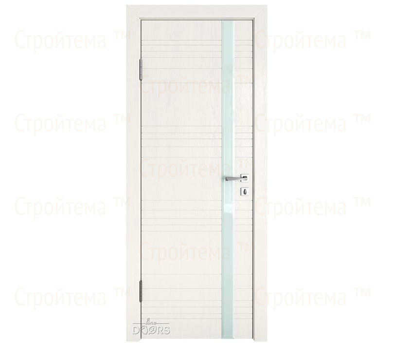 Дверь межкомнатная Линия дверей DO-514 (ДО-514) Белый ясень/стекло Белое
