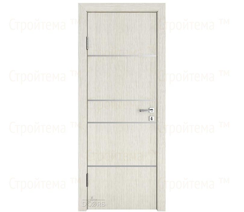Дверь межкомнатная Линия дверей DG-517 (ДГ-517) Белая лиственница/молдинги светлые