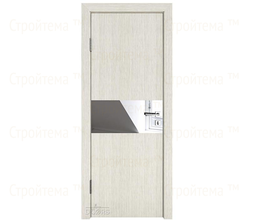 Дверь межкомнатная Линия дверей DO-501 (ДО-501) Белая лиственница/Зеркало