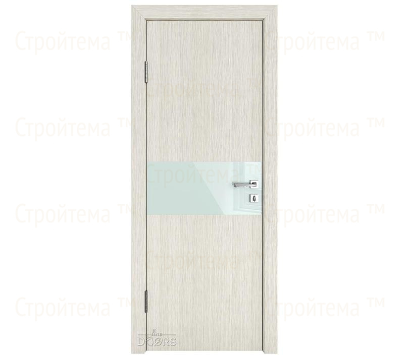 Дверь межкомнатная Линия дверей DO-501 (ДО-501) Белая лиственница/стекло Белое
