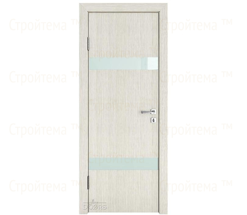 Дверь межкомнатная Линия дверей DO-502 (ДО-502) Белая лиственница/стекло Белое