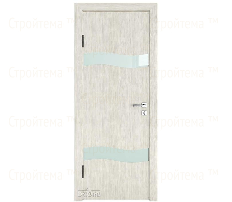 Дверь межкомнатная Линия дверей DO-503 (ДО-503) Белая лиственница/стекло Белое