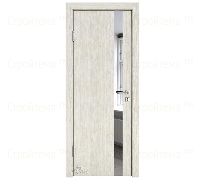 Дверь межкомнатная Линия дверей DO-507 (ДО-507) Белая лиственница/Зеркало