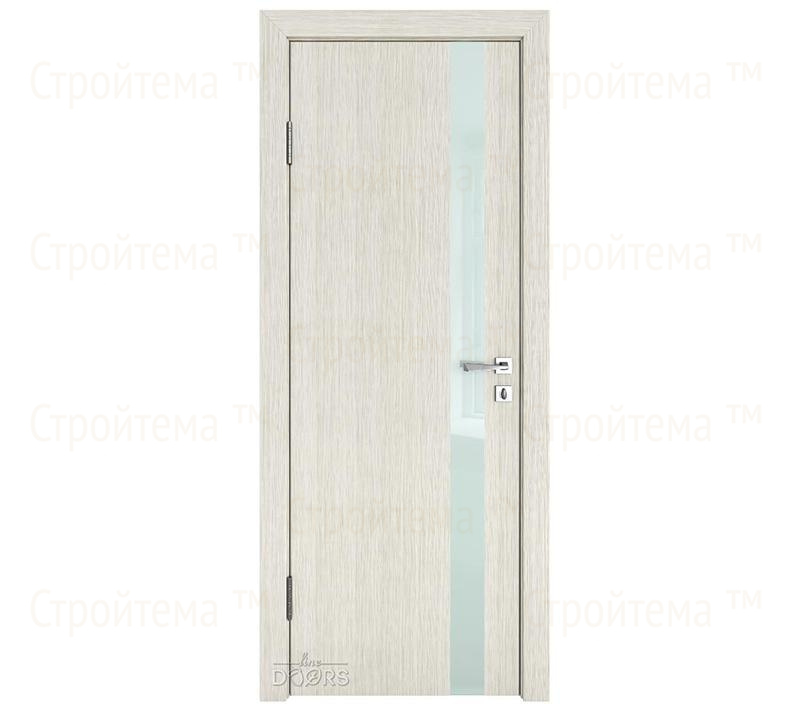 Дверь межкомнатная Линия дверей DO-507 (ДО-507) Белая лиственница/стекло Белое