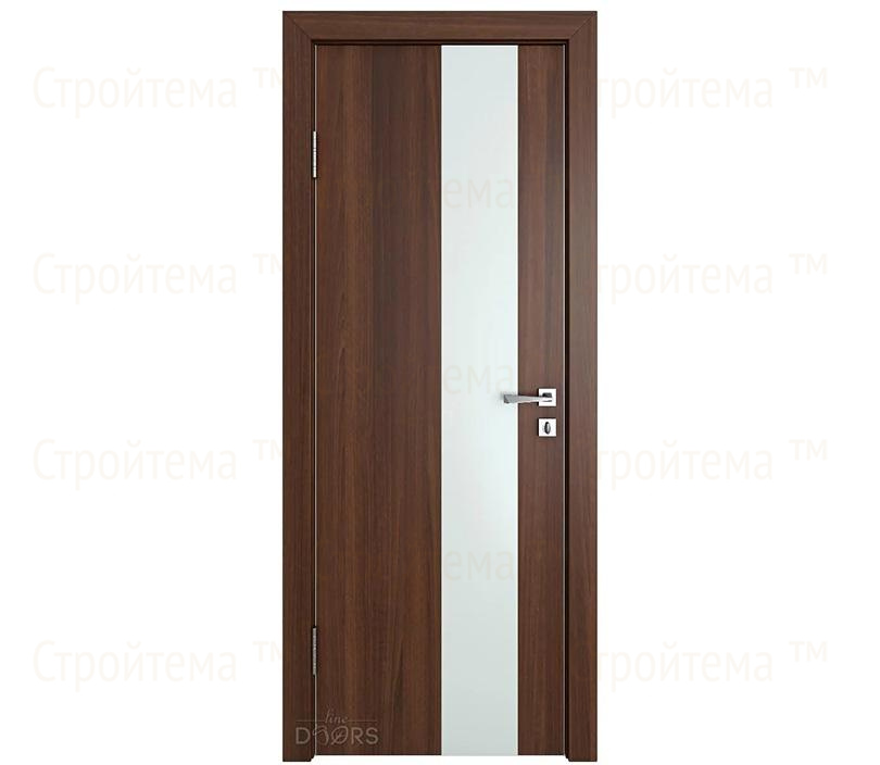 Дверь межкомнатная Линия дверей DO-504 (ДО-504) Орех тисненый/Снег
