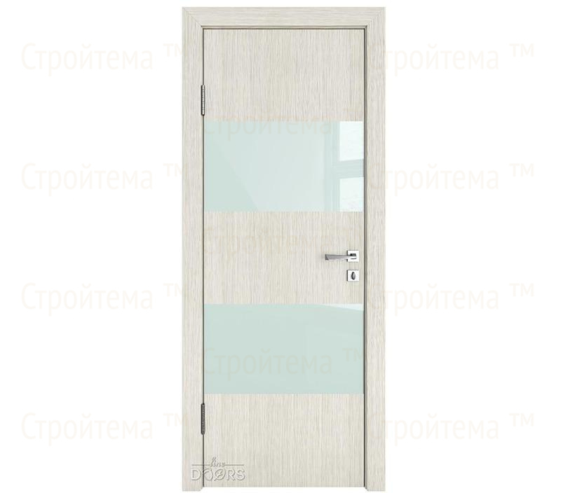 Дверь межкомнатная Линия дверей DO-508 (ДО-508) Белая лиственница/стекло Белое