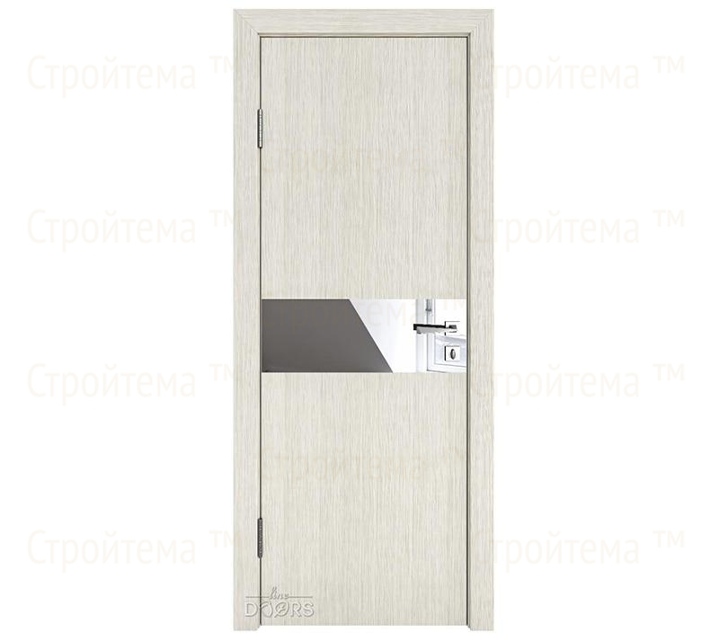 Дверь межкомнатная Линия дверей DO-509 (ДО-509) Белая лиственница/Зеркало