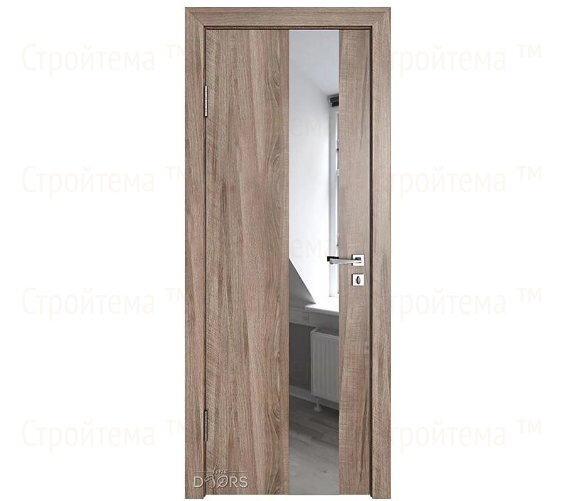 Дверь межкомнатная Линия дверей DO-504 (ДО-504) Орех седой светлый/Зеркало