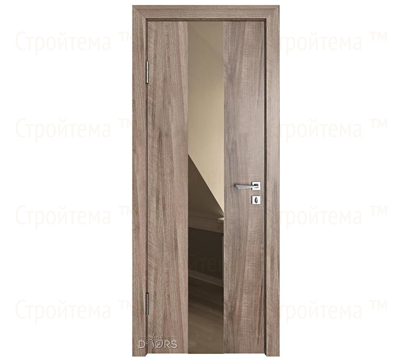 Дверь межкомнатная Линия дверей DO-510 (ДО-510) Орех седой светлый/зеркало Бронза