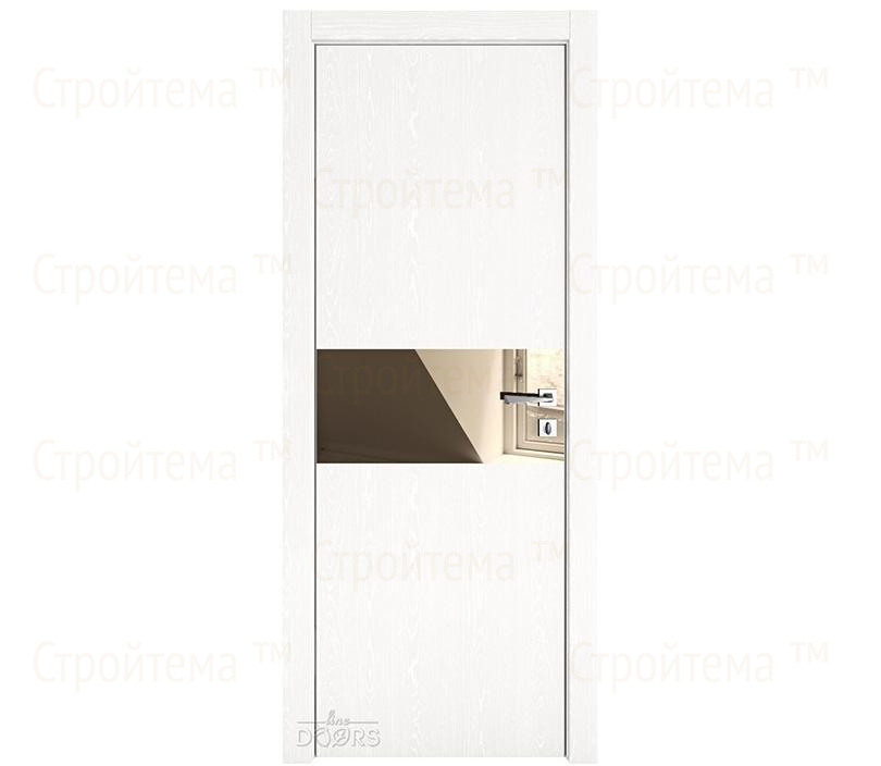Дверь межкомнатная Линия дверей DO-501 (ДО-501) Жемчуг/зеркало Бронза