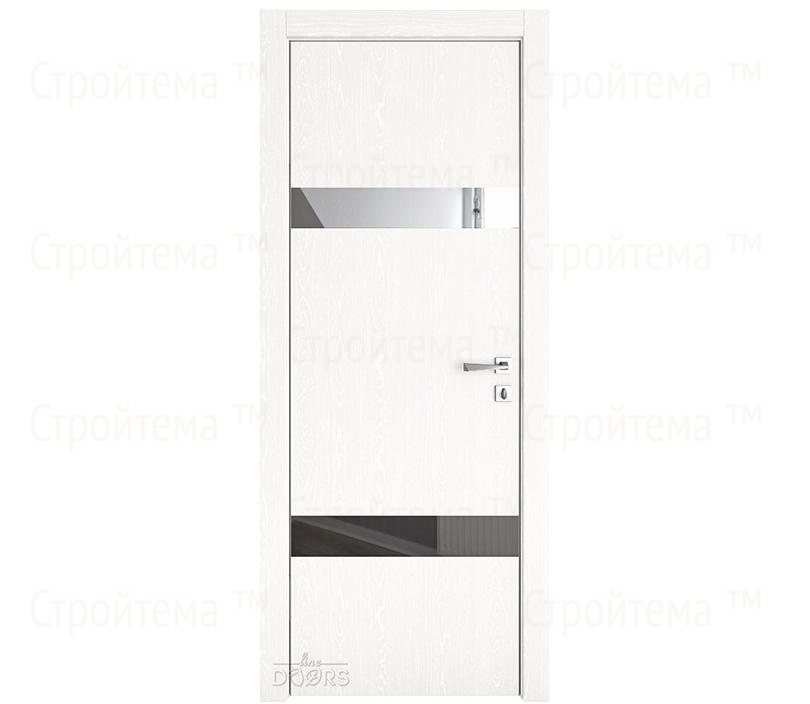 Дверь межкомнатная Линия дверей DO-502 (ДО-502) Жемчуг/Зеркало