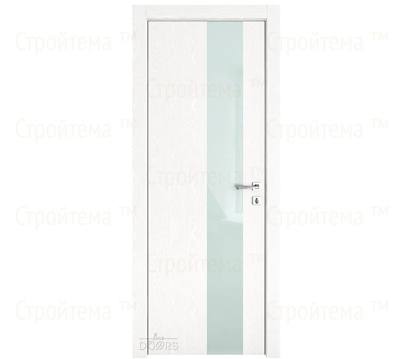 Дверь межкомнатная Линия дверей DO-504 (ДО-504) Жемчуг/стекло Белое