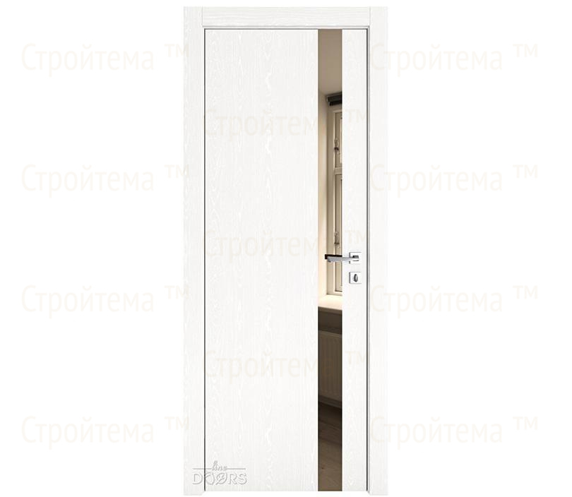 Дверь межкомнатная Линия дверей DO-507 (ДО-507) Жемчуг/зеркало Бронза