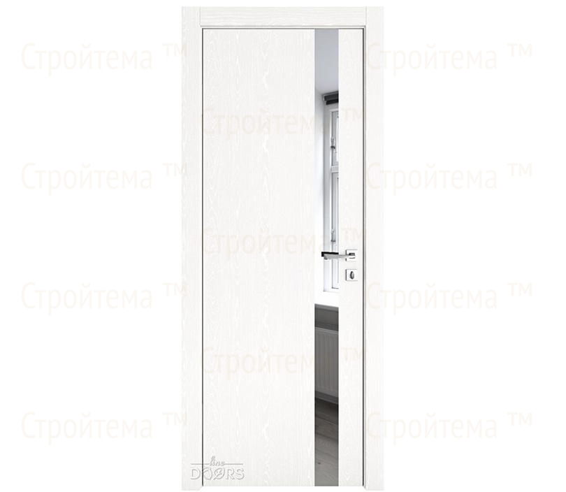 Дверь межкомнатная Линия дверей DO-507 (ДО-507) Жемчуг/Зеркало