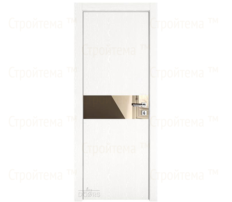Дверь межкомнатная Линия дверей DO-509 (ДО-509) Жемчуг/зеркало Бронза