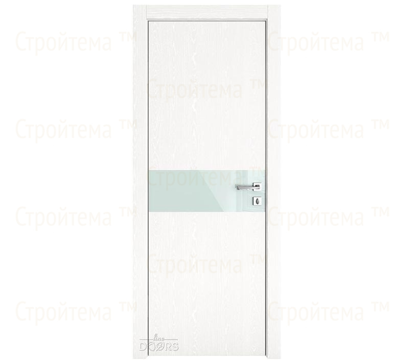 Дверь межкомнатная Линия дверей DO-509 (ДО-509) Жемчуг/стекло Белое