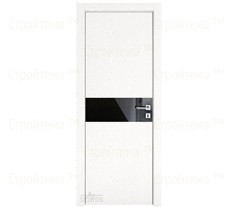 Дверь межкомнатная Линия дверей DO-509 (ДО-509) Жемчуг/стекло Черное