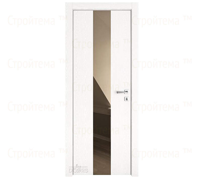 Дверь межкомнатная Линия дверей DO-510 (ДО-510) Жемчуг/зеркало Бронза