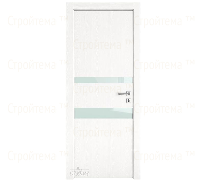 Дверь межкомнатная Линия дверей DO-512 (ДО-512) Жемчуг/стекло Белое