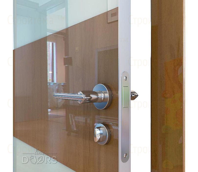 Дверь межкомнатная Линия дверей DO-508 (ДО-508) Анегри темный/стекло Белое