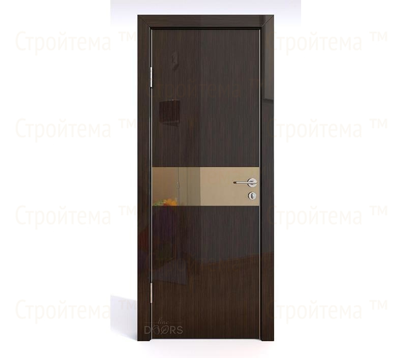 Дверь межкомнатная Линия дверей DO-509 (ДО-509) Венге глянец/зеркало Бронза