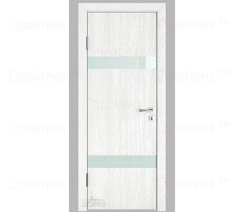 Дверь межкомнатная шумоизоляционная Линия дверей DO-602 (ДО-602) Белый глубокий/стекло Белое