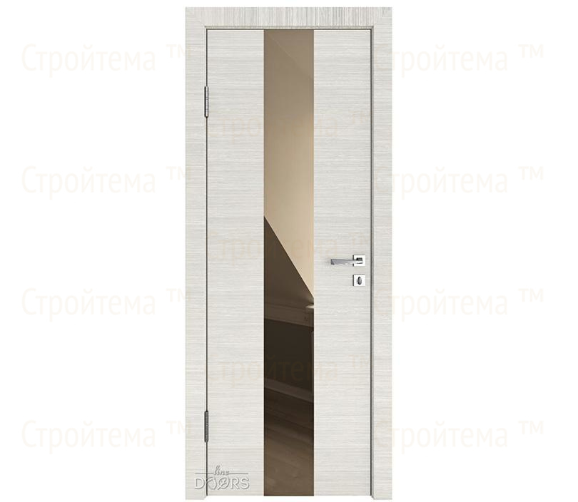 Дверь межкомнатная шумоизоляционная Линия дверей DO-610 (ДО-610) Ива светлая/зеркало Бронза