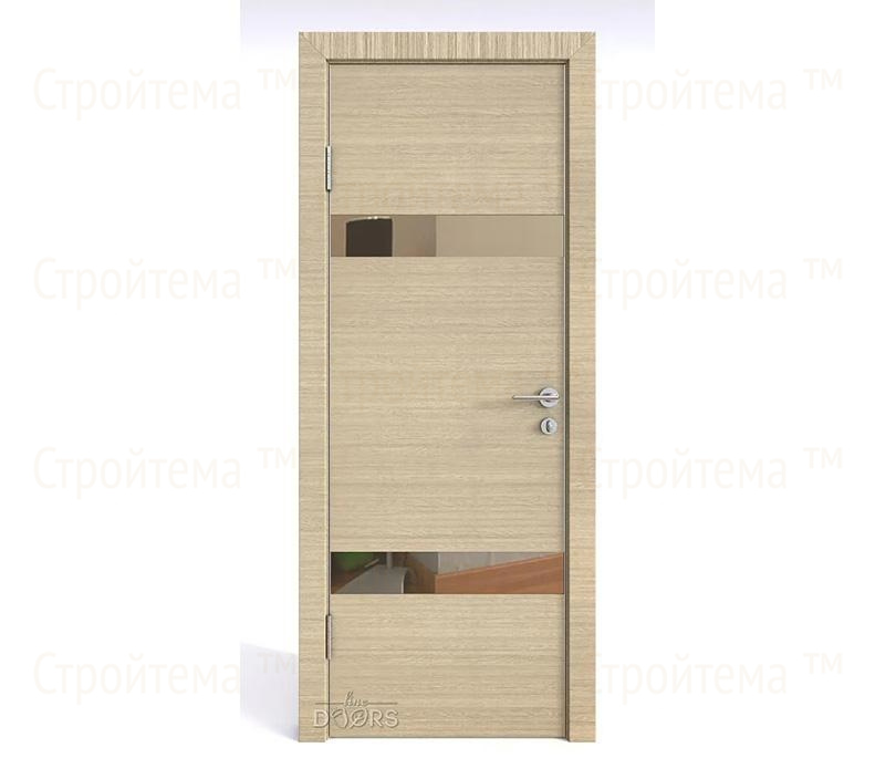 Дверь межкомнатная шумоизоляционная Линия дверей DO-602 (ДО-602) Неаполь/зеркало Бронза