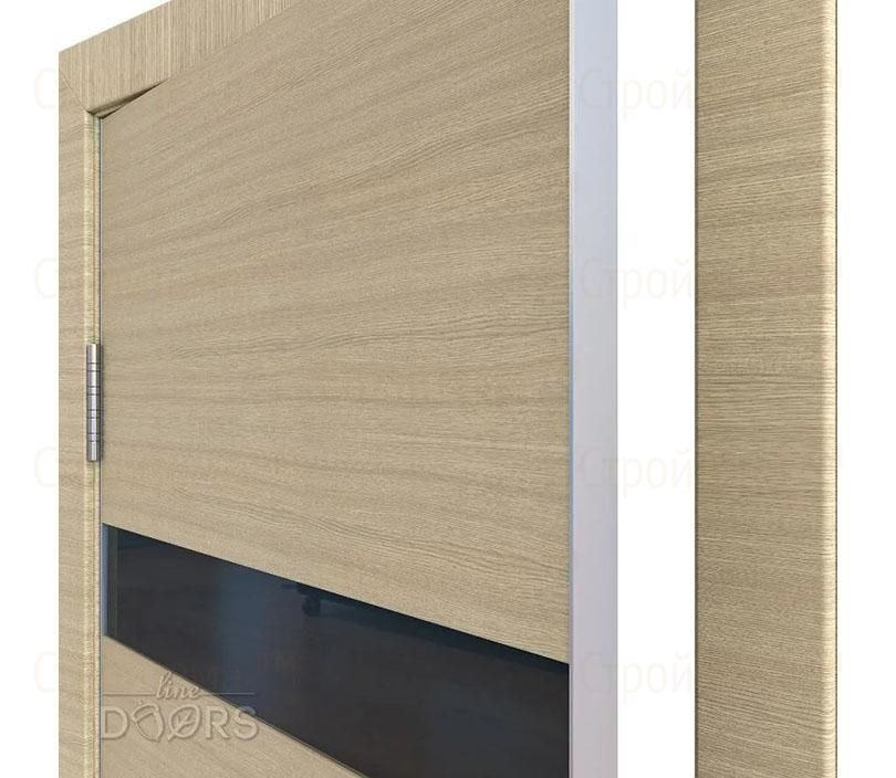 Дверь межкомнатная шумоизоляционная Линия дверей DO-602 (ДО-602) Неаполь/стекло Черное