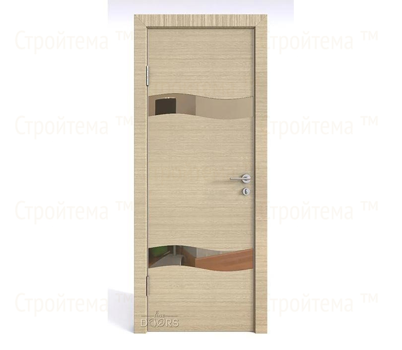 Дверь межкомнатная шумоизоляционная Линия дверей DO-603 (ДО-603) Неаполь/зеркало Бронза