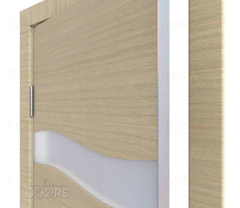 Дверь межкомнатная шумоизоляционная Линия дверей DO-603 (ДО-603) Неаполь/Снег