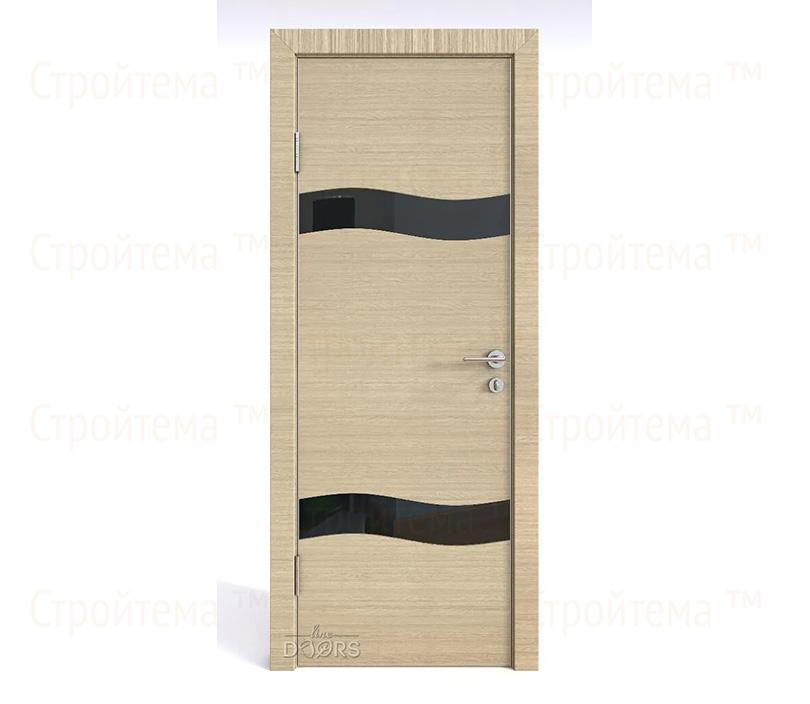 Дверь межкомнатная шумоизоляционная Линия дверей DO-603 (ДО-603) Неаполь/стекло Черное