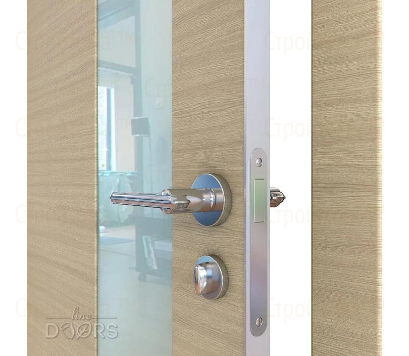 Дверь межкомнатная шумоизоляционная Линия дверей DO-604 (ДО-604) Неаполь/стекло Белое