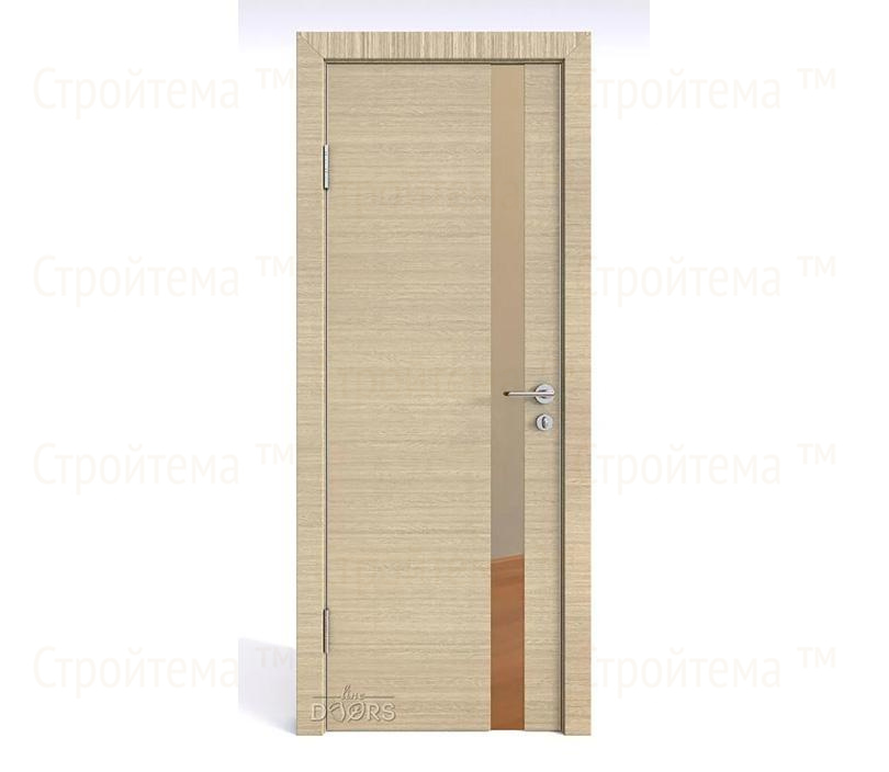 Дверь межкомнатная шумоизоляционная Линия дверей DO-607 (ДО-607) Неаполь/зеркало Бронза