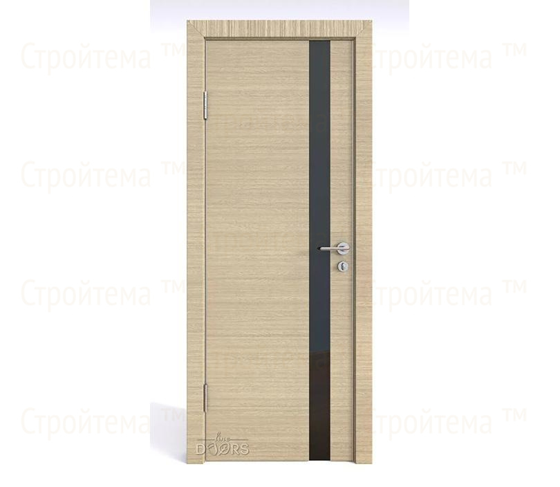Дверь межкомнатная шумоизоляционная Линия дверей DO-607 (ДО-607) Неаполь/стекло Черное