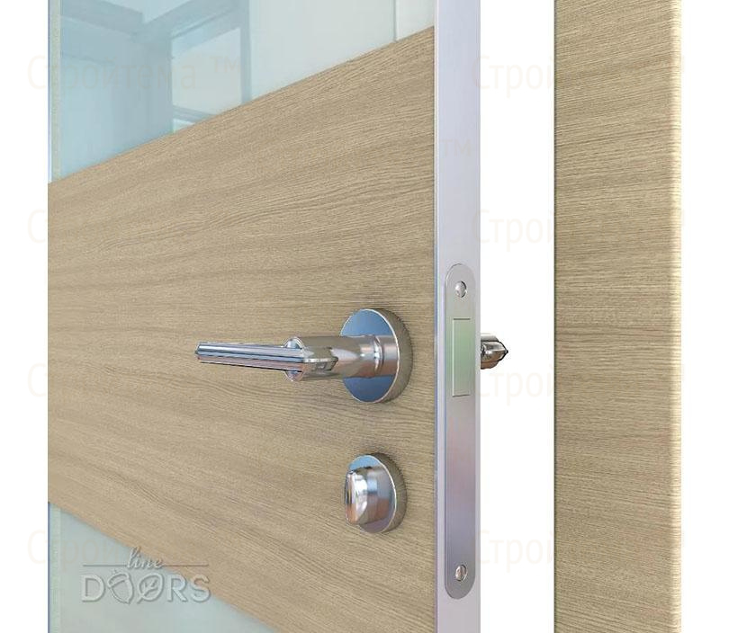 Дверь межкомнатная шумоизоляционная Линия дверей DO-608 (ДО-608) Неаполь/стекло Белое